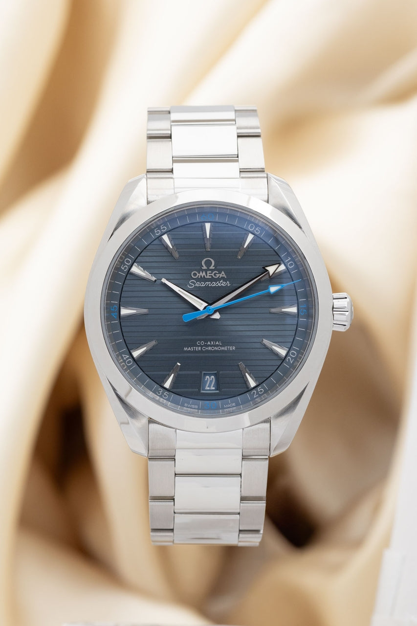 Omega Seamaster Aqua Terra 41mm Blau Automatik 22010412103 - Thumbnail