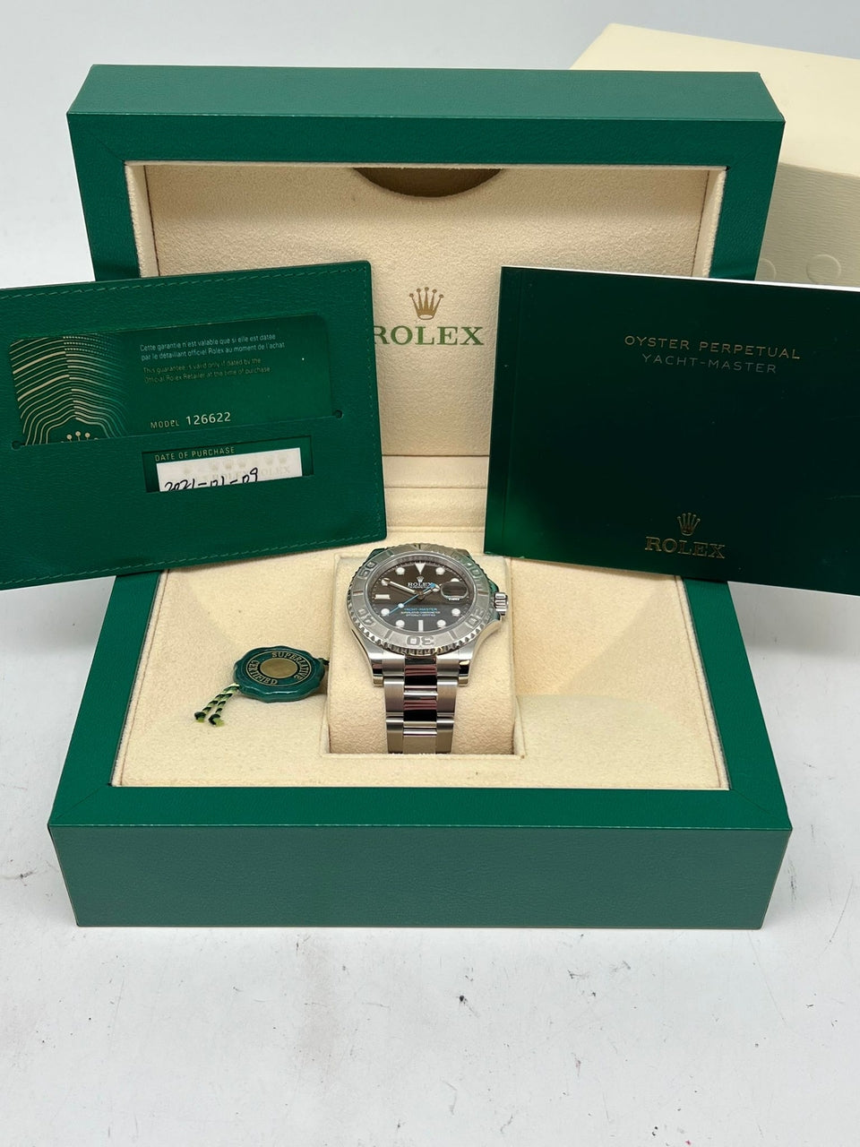 Rolex Yacht-Master Automatik Herrenuhr Stahl 40mm 126622 - Papiere und oder Lieferumfang