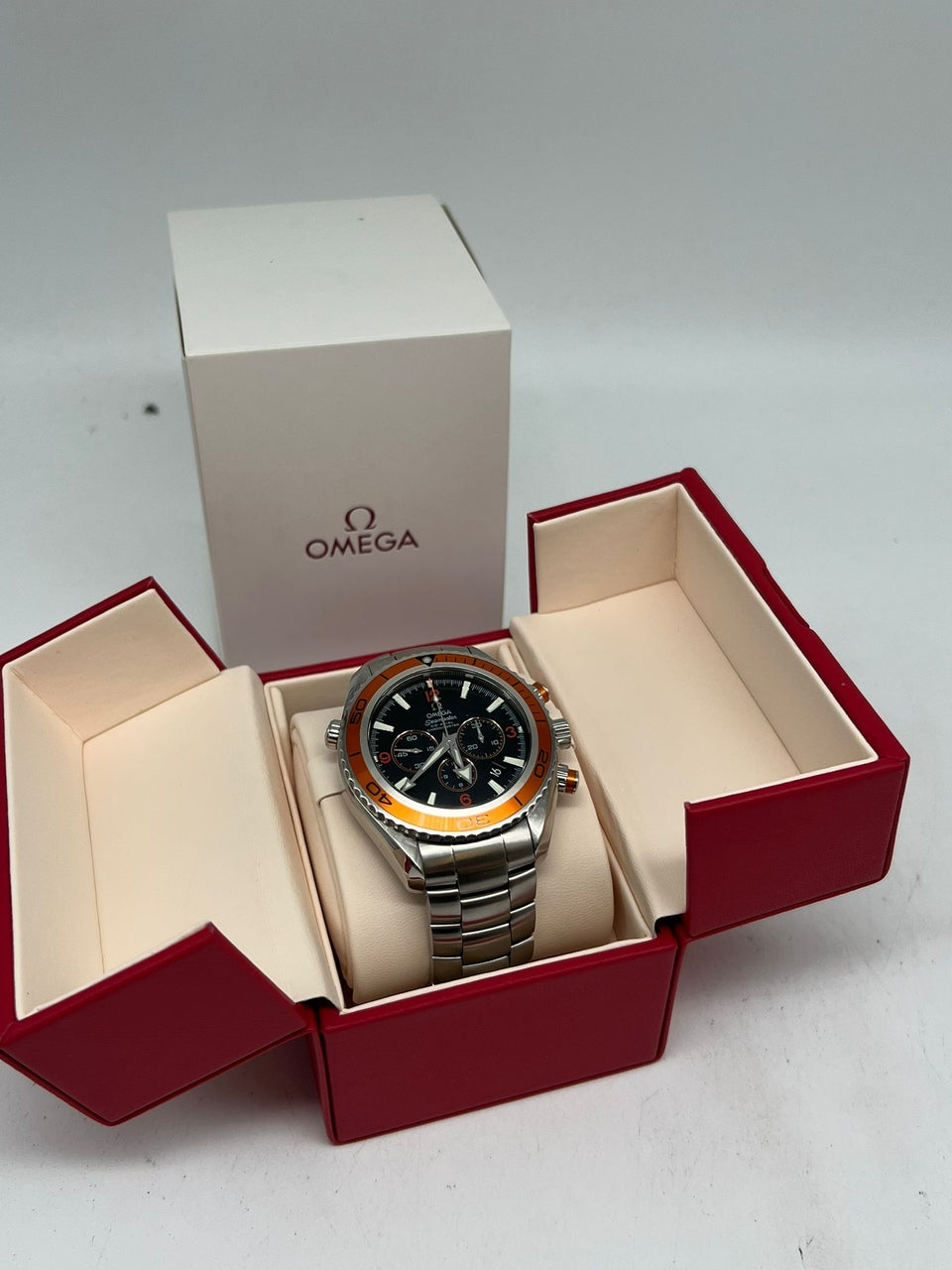 Omega Seamaster Planet Ocean Chronograph 45,5mm Automatik  22185000 Box