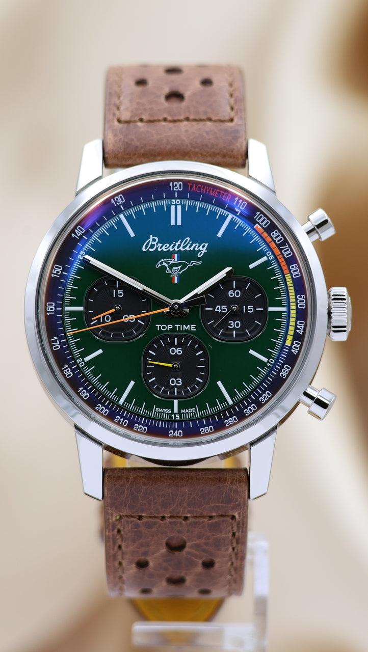 Breitling Top Time Ford Mustang Automatik Herrenuhr A25310 Box + og. Papiere