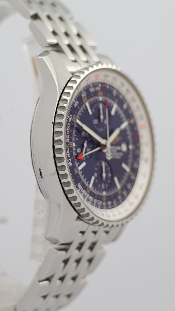 Breitling Navitimer World GMT 46mm Automatik Herrenuhr  A24322 - Detailansicht 8