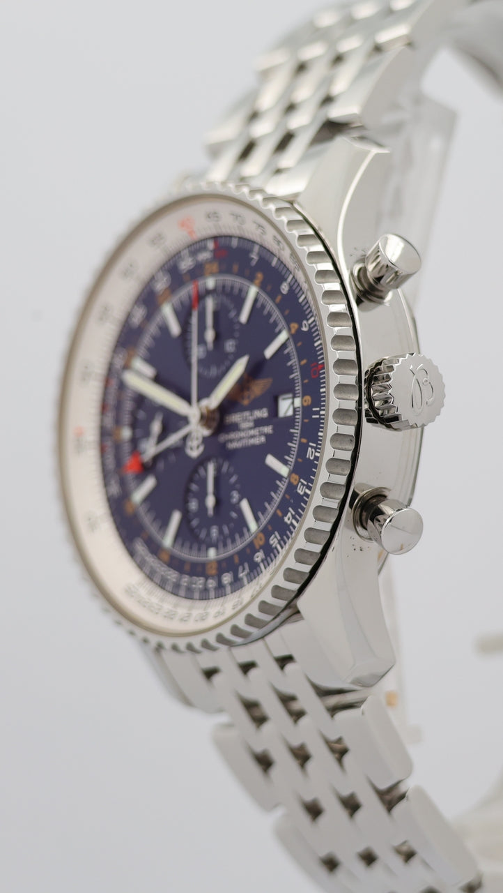 Breitling Navitimer World GMT 46mm Automatik Herrenuhr  A24322 - Detailansicht 7