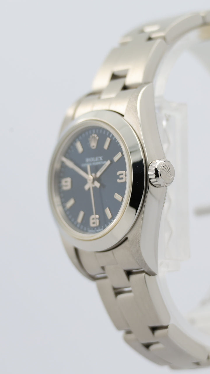 Rolex Oyster Perpetual 25mm Automatik Blau 76080 - Detailansicht 7
