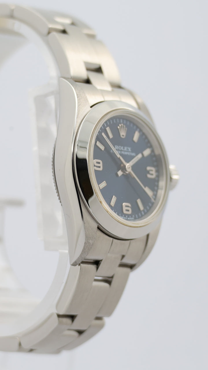 Rolex Oyster Perpetual 25mm Automatik Blau 76080 - Detailansicht 8