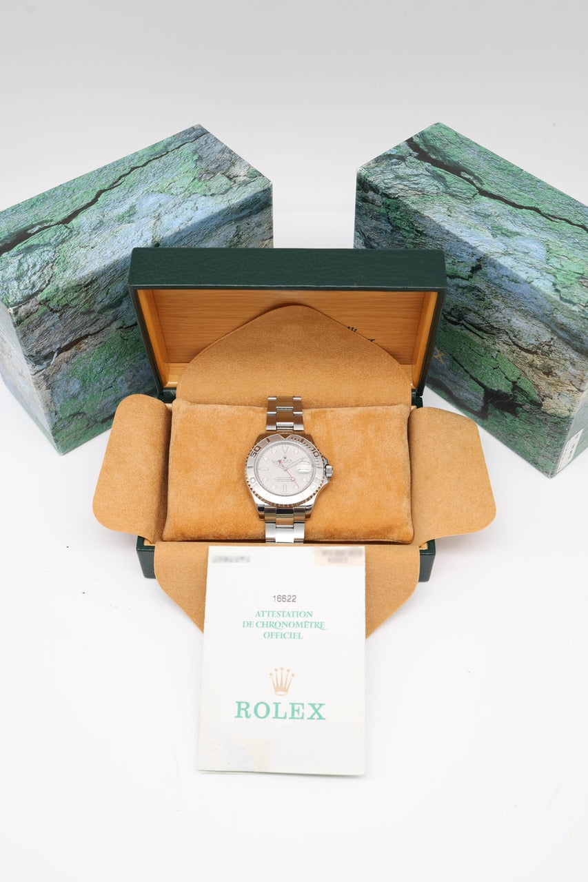 Rolex Yacht-Master Automatik Herrenuhr Stahl 40mm 16622 - Papiere und oder Lieferumfang