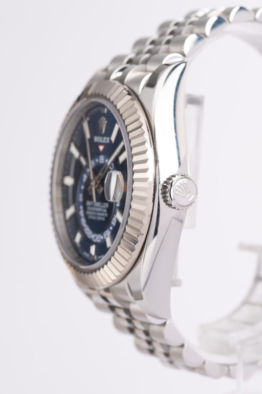 Rolex Sky-Dweller Automatik Herrenuhr Blau Ungetragen 326934 - Detailansicht 1