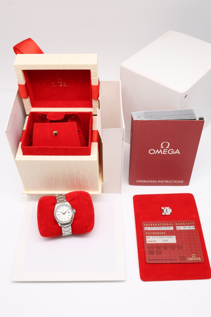 Omega Seamaster Aqua Terra 30mm Quarz 23110306102001 - Papiere und oder Lieferumfang