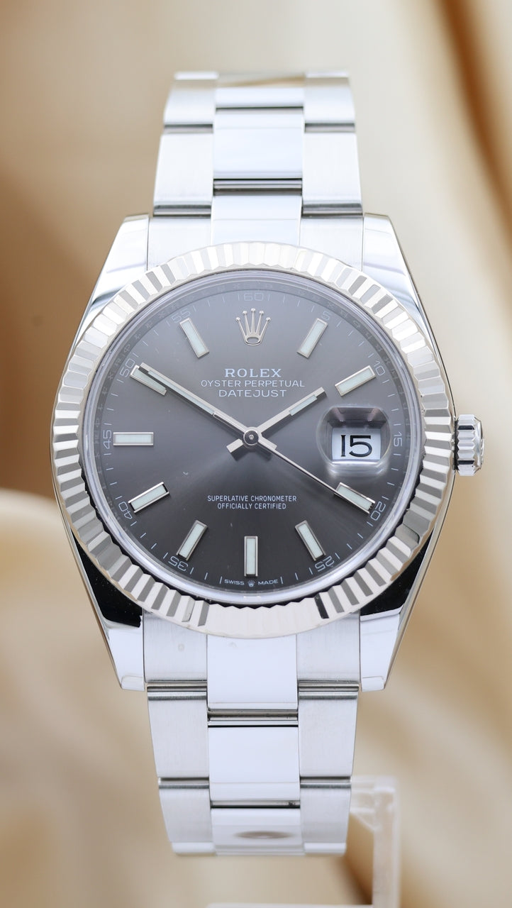 Rolex Datejust 41mm Automatik Herrenuhr 126334 Box + og. Papiere