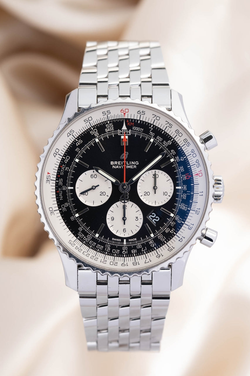 Breitling Navitimer B01 Chronograph Automatik 46mm Schwarz AB0127 - Thumbnail