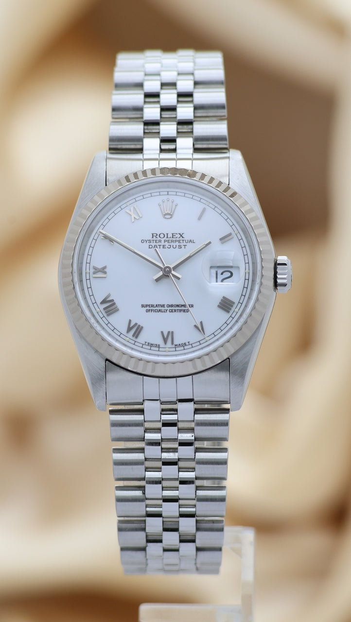 Rolex Datejust 36 Automatik Herrenuhr Stahl 16234 - Main product image