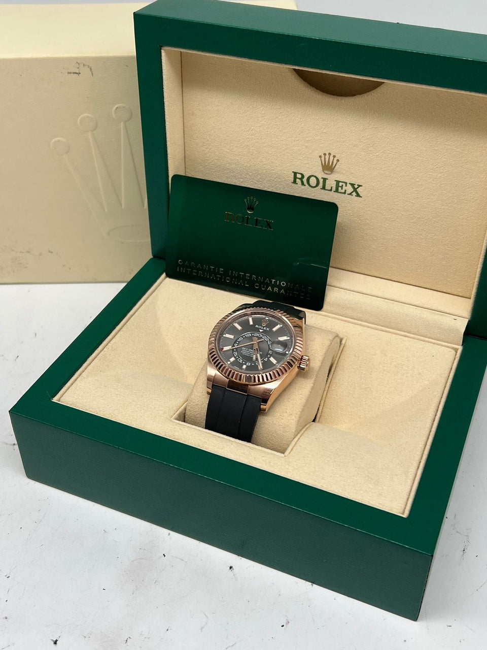 Rolex Sky-Dweller Oysterflex Rosegold Automatik 42mm 326235 - Papers and documentation