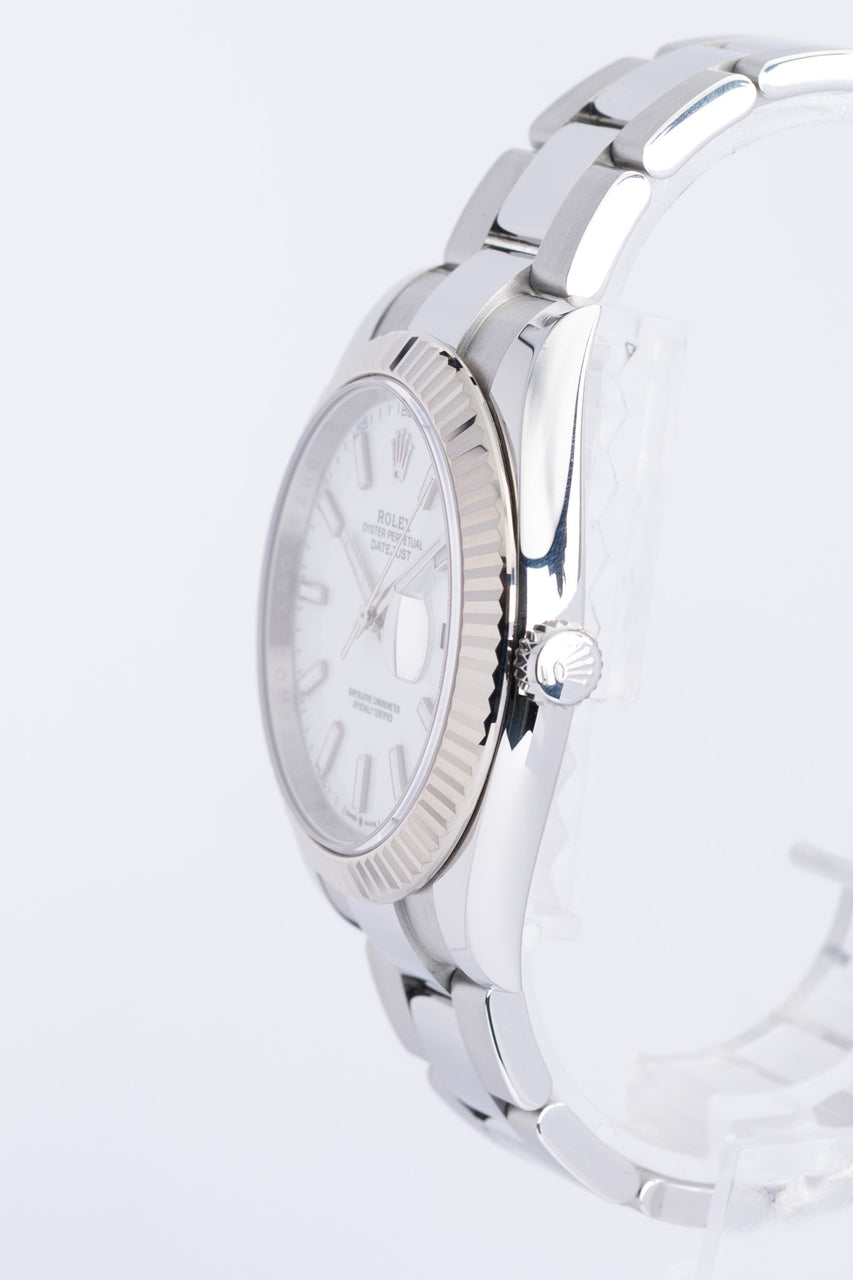 Rolex Datejust 41mm Herrenuhr Automatik Weiß 126334 - Detailansicht 2