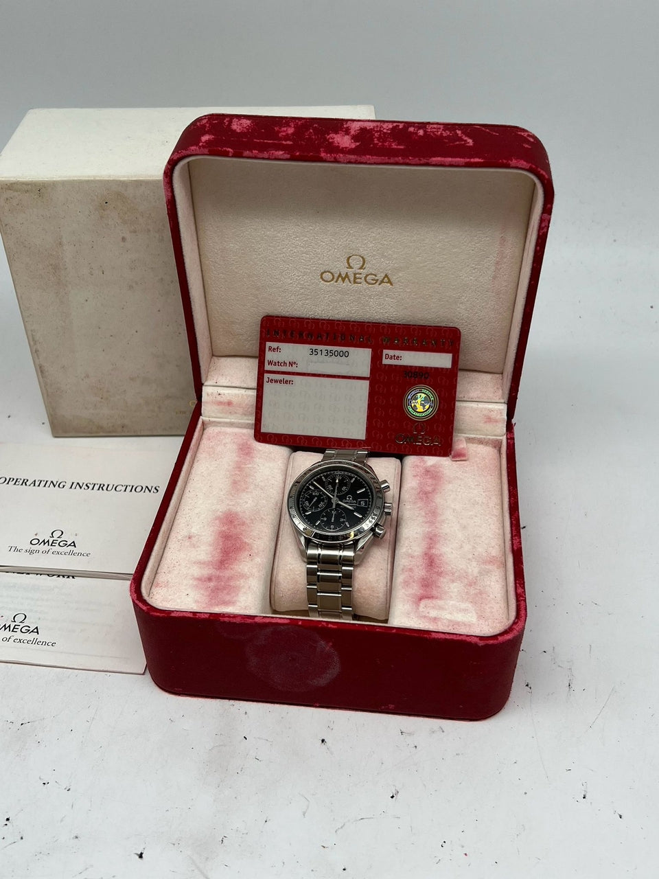 Omega Speedmaster Date 39mm Automatik Herrenuhr 35135000 - Papers and documentation