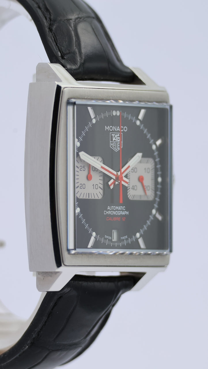 Tag Heuer Monaco Calibre 12 Automatik Herrenuhr CAW2114.FC6177 Box + og. Papiere