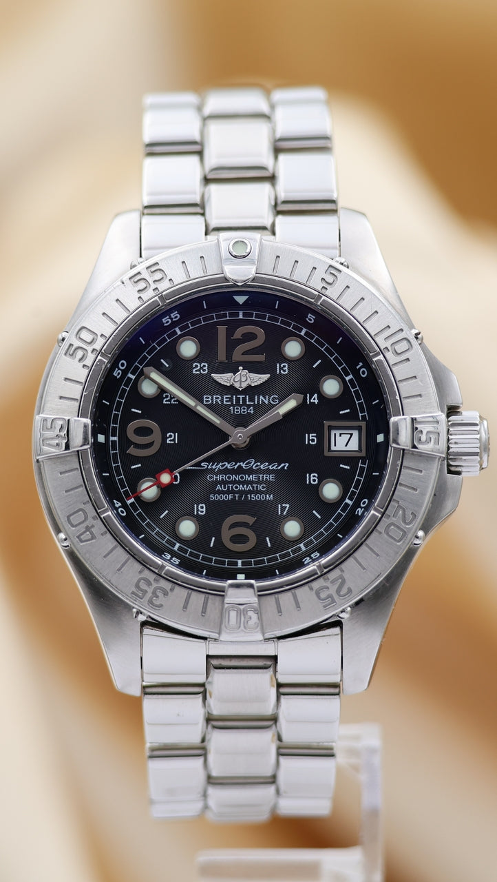 Breitling Superocean 42mm Automatik  A17360 Box + og. Papiere