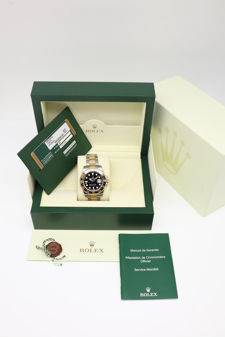 Rolex GMT-Master II Stahl/Gold Automatik 116713LN - Papiere und oder Lieferumfang