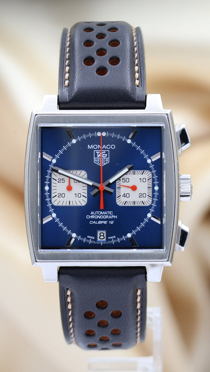 Tag Heuer Monaco Calibre 12 Automatik Herrenuhr CAW2111 Box