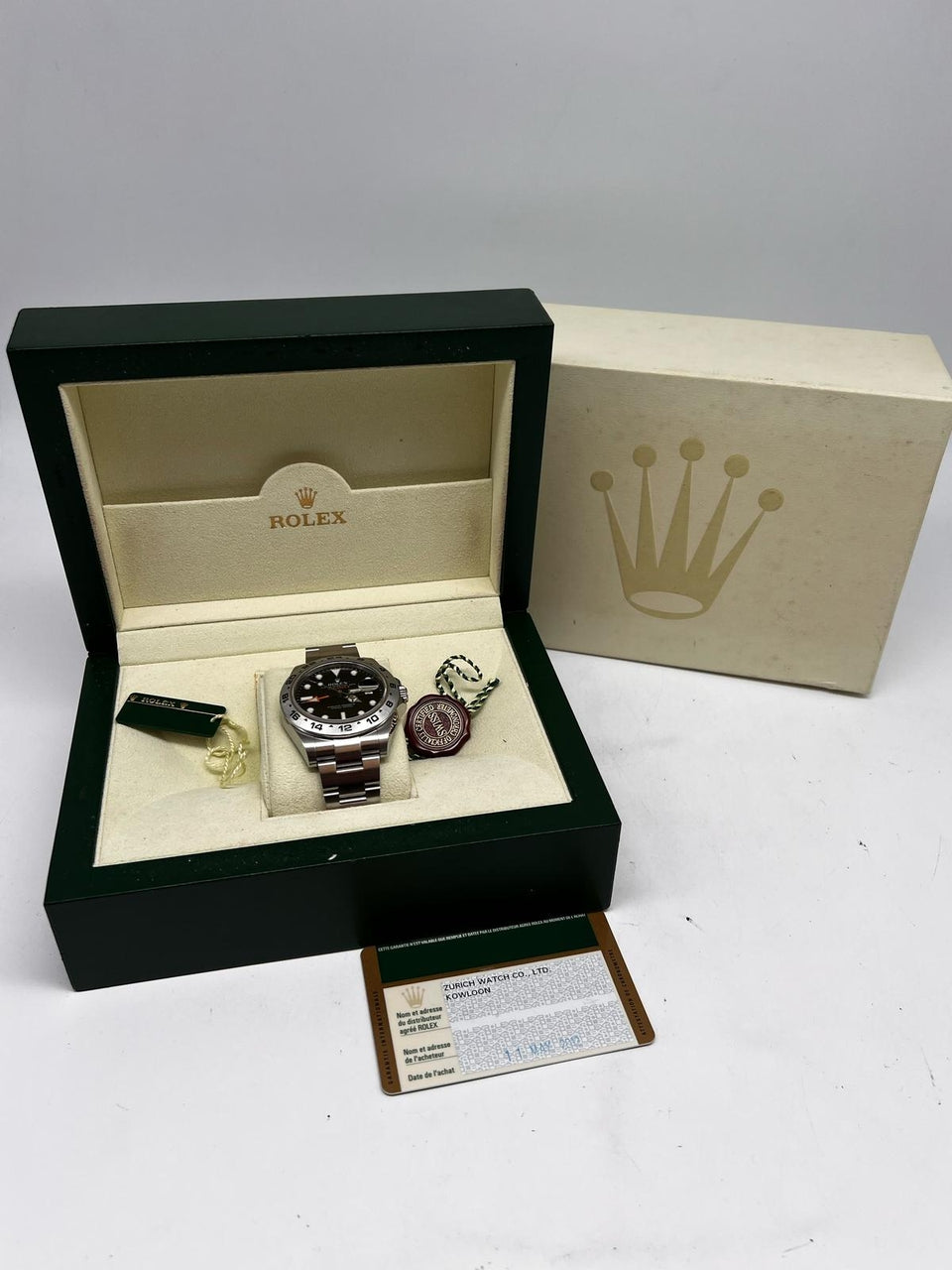 Rolex Explorer II 42mm Automatik Herrenuhr	 216570 Box + og. Papiere