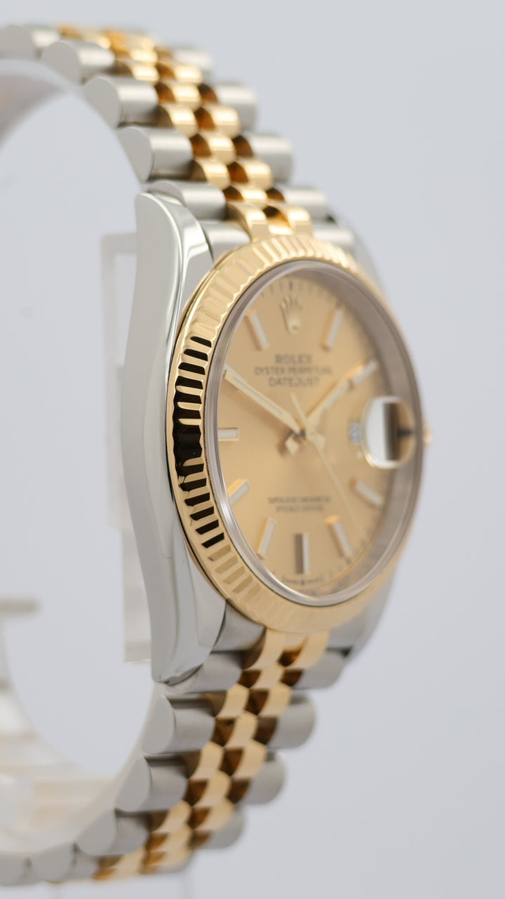 Rolex Datejust 36 Stahl/Gold Jubilee Automatik Herrenuhr  126233 - Detailansicht 8