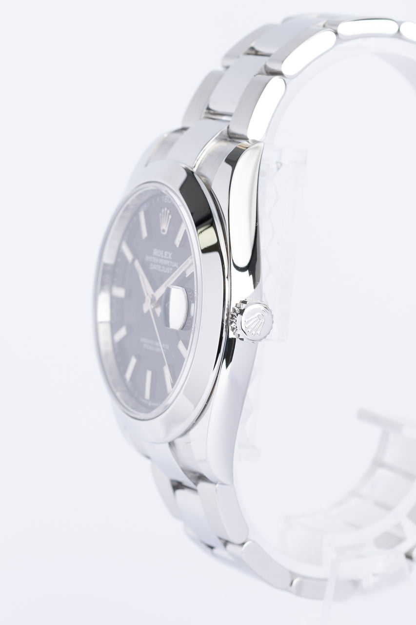 Rolex Datejust 41 Automatik Herrenuhr Schwarz 126300 - Detailansicht 2
