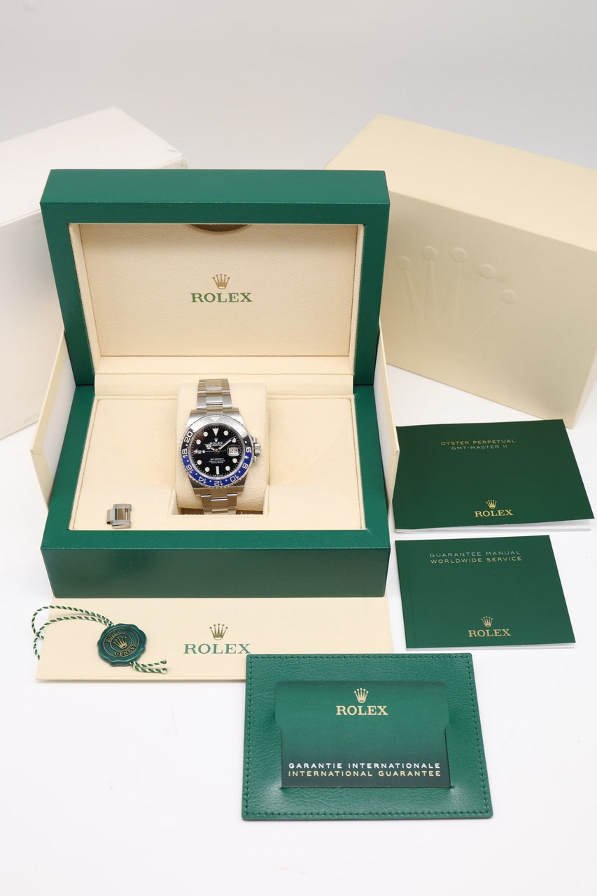 Rolex GMT Master II 'Batman' 40mm Automatik 126710BLNR - Papiere und oder Lieferumfang