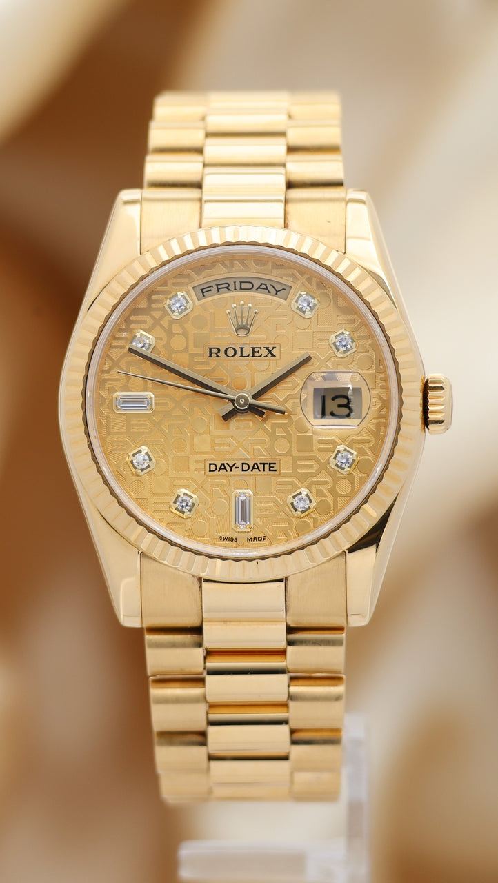 Rolex Day-Date 36 "Computer" Diamond-Dial Automatik 118238 - Thumbnail
