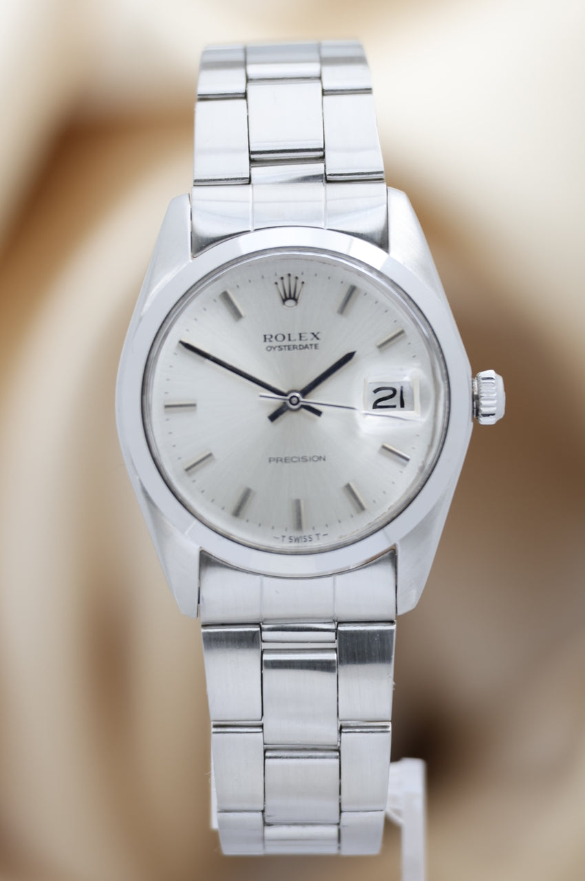 Rolex Oysterdate Precision 34mm Handaufzug 6694 - Thumbnail