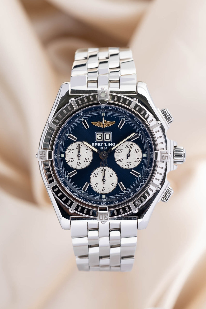 Breitling Crosswind Special Automatik Herrenuhr Blau A44355 - Thumbnail