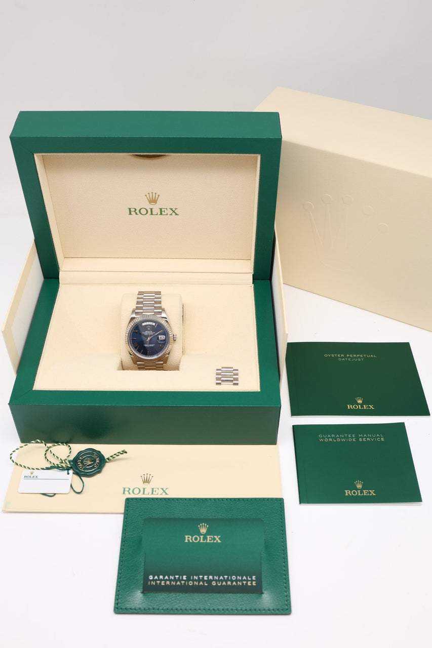 Rolex Day-Date 40 Automatik Weißgold 228239 - Papiere und oder Lieferumfang