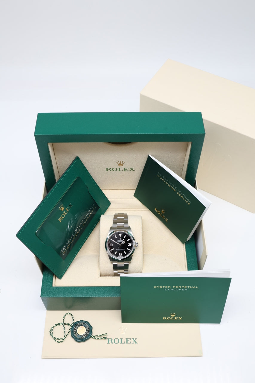 Rolex Explorer 36mm Automatik 124270 - Papiere und oder Lieferumfang
