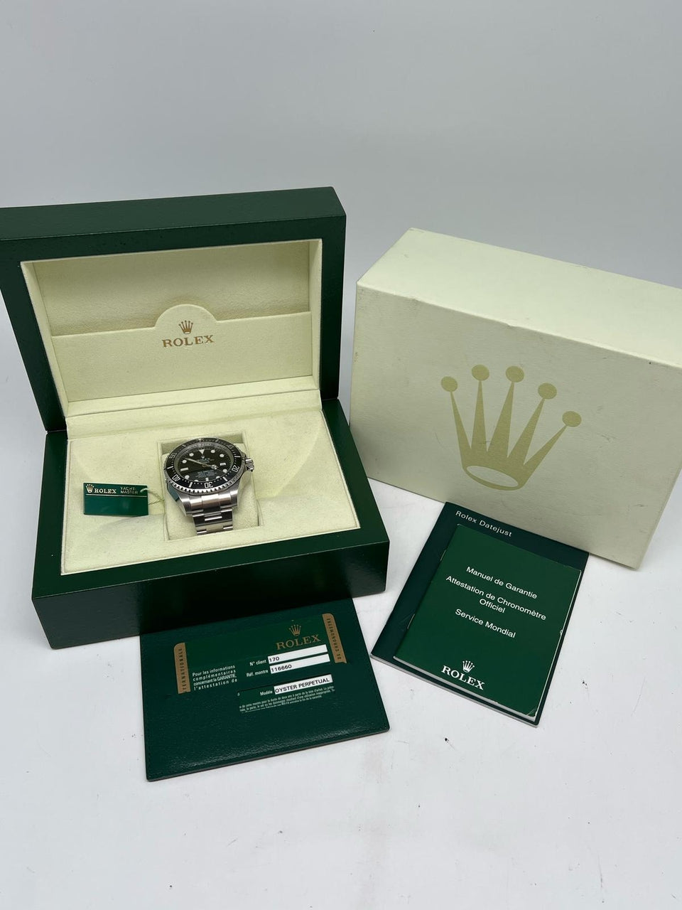 Rolex Sea-Dweller Deepsea Automatik Herrenuhr	 116660 Box + og. Papiere