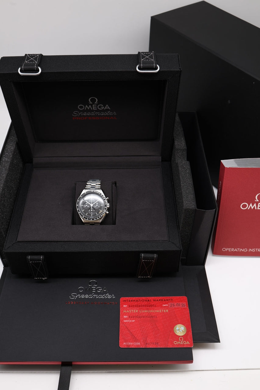 Omega Speedmaster Professional Moonwatch 42mm Handaufzug 31030425001001 - Papiere und oder Lieferumfang