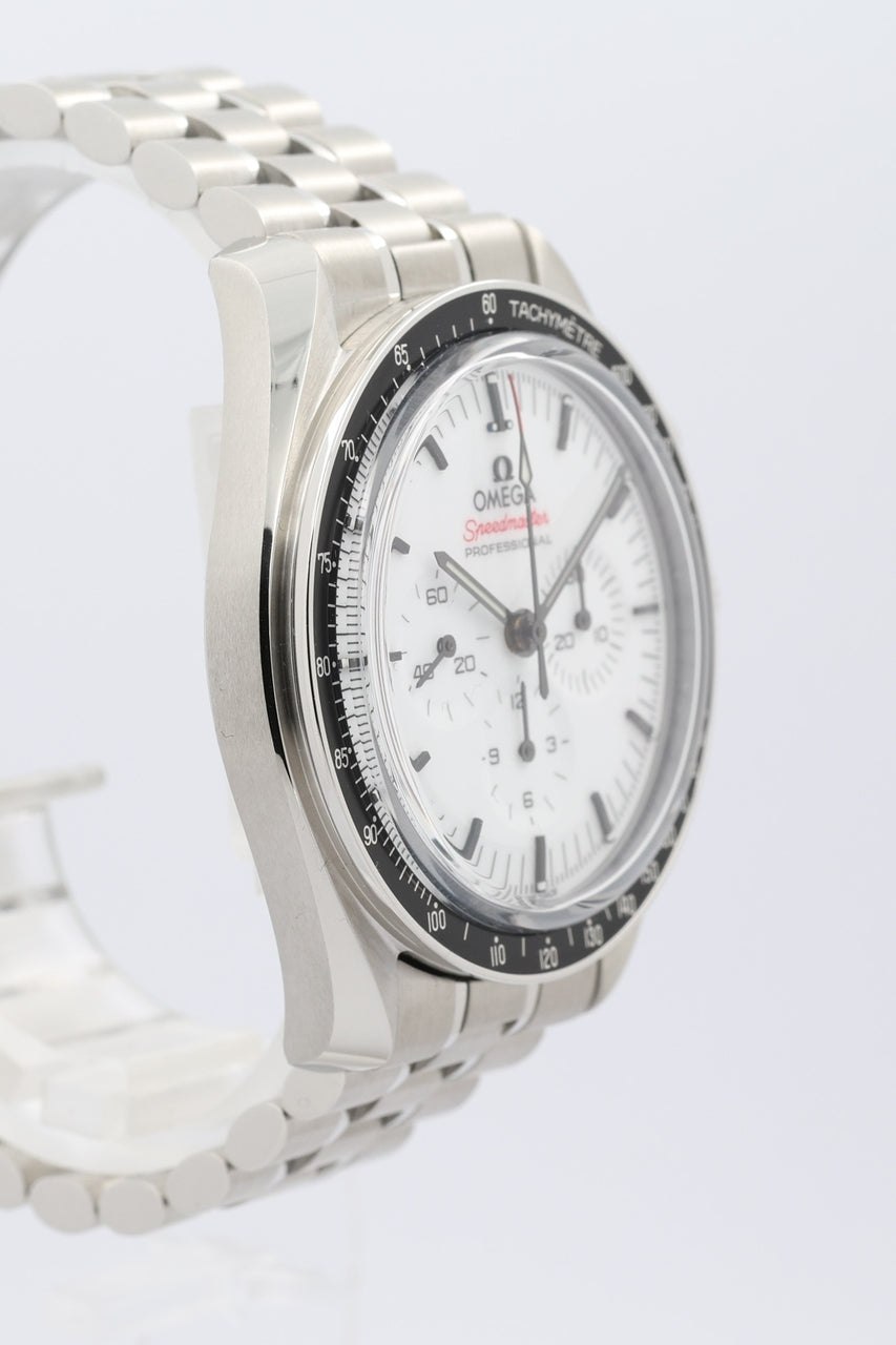 Omega Speedmaster Professional Moonwatch White mit Push-Schließe 31030425004001 - Detailansicht 2