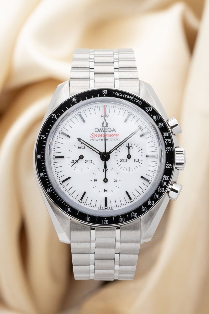 Omega Speedmaster Professional Moonwatch White mit Push-Schließe 31030425004001 - Thumbnail
