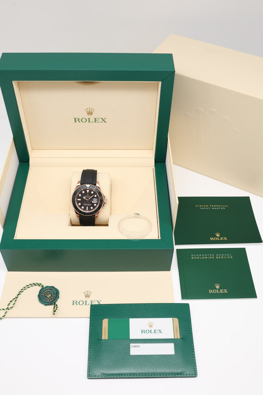 Rolex Yacht-Master 40 Roségold Automatik 116655 - Papiere und oder Lieferumfang