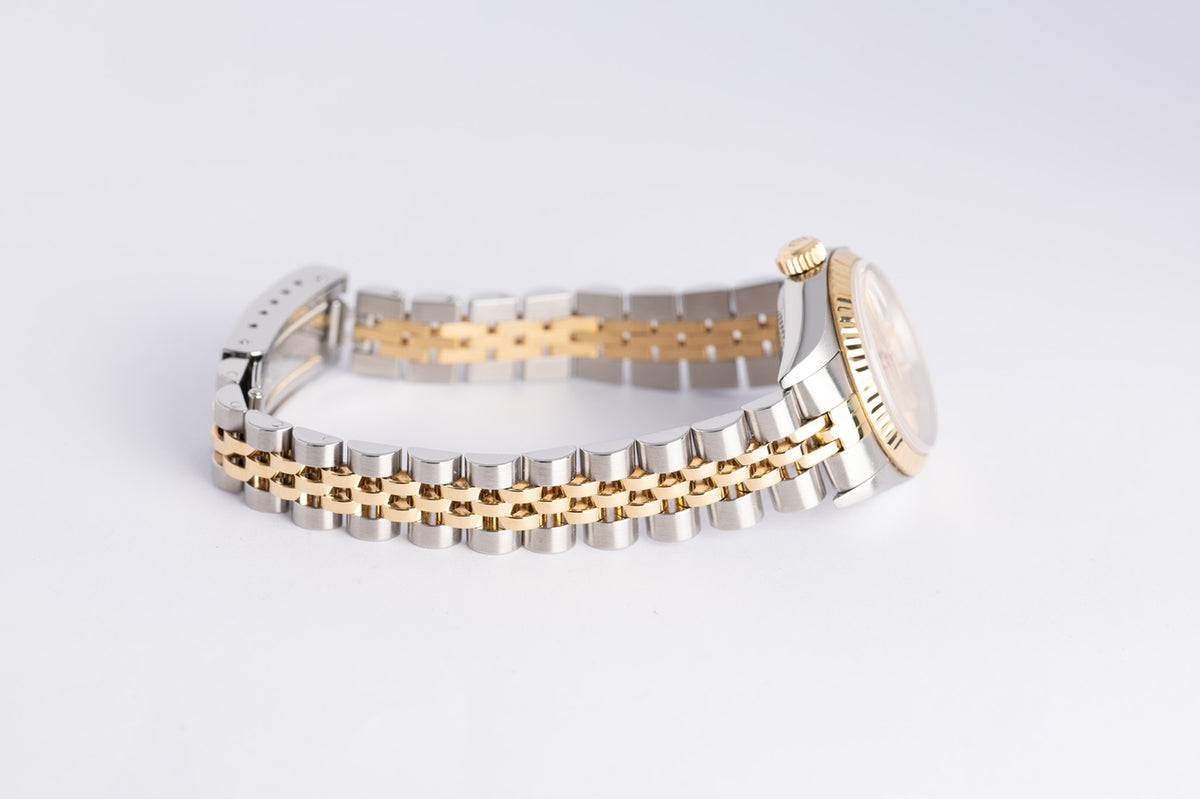 Rolex Lady-Datejust 26mm Rosa Blatt Stahl/Gold Jubilee  79173 - Detailansicht 6