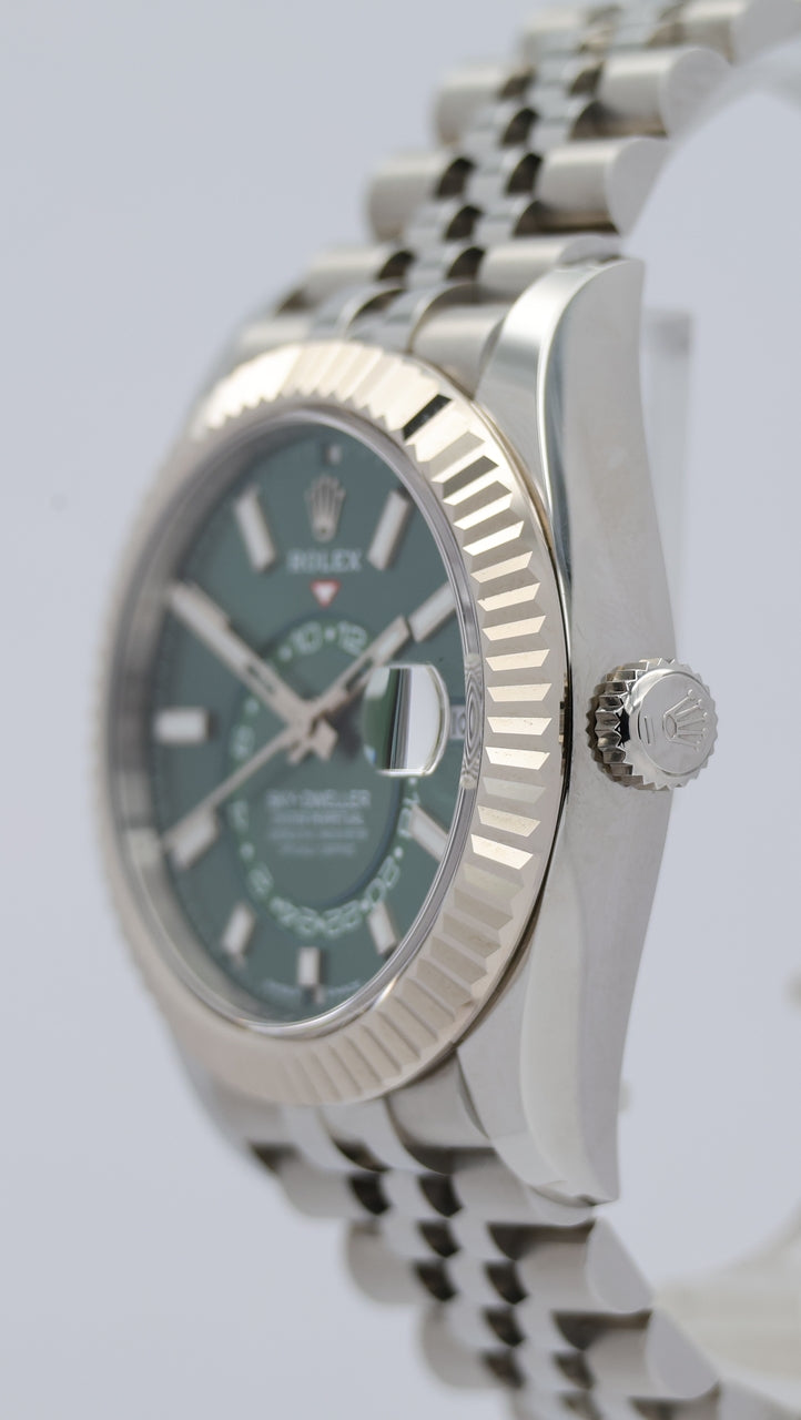 Rolex Oyster Perpetual Sky-Dweller Automatik Grün 336934 Box + og. Papiere