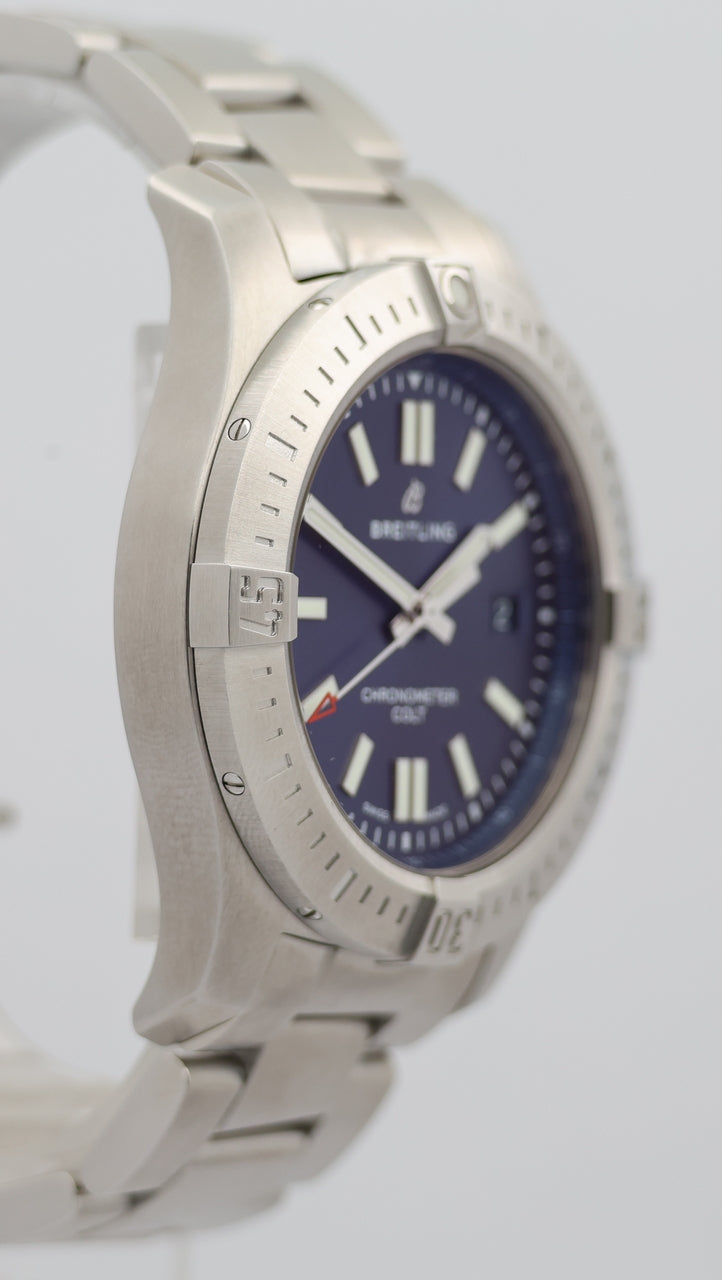 Breitling Colt 44 Automatik Herrenuhr Blau A17388 - Detail view 8