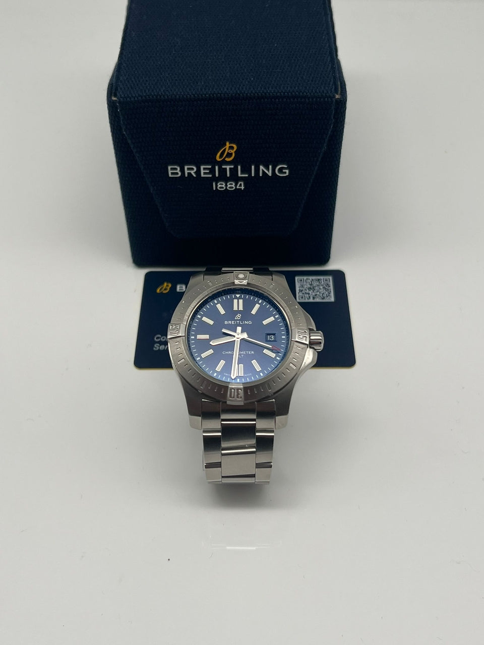 Breitling Colt 44 Automatik Herrenuhr Blau A17388 - Papers and documentation