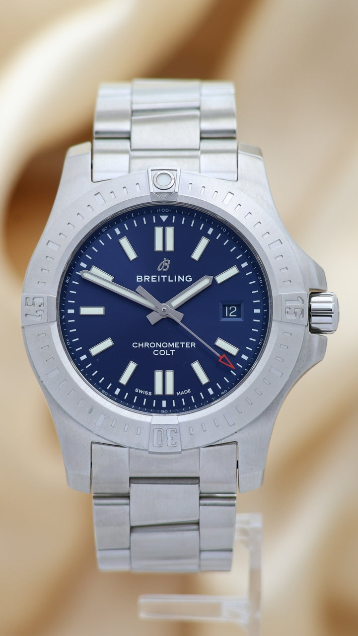 Breitling Colt 44 Automatik Herrenuhr Blau A17388 - Main product image