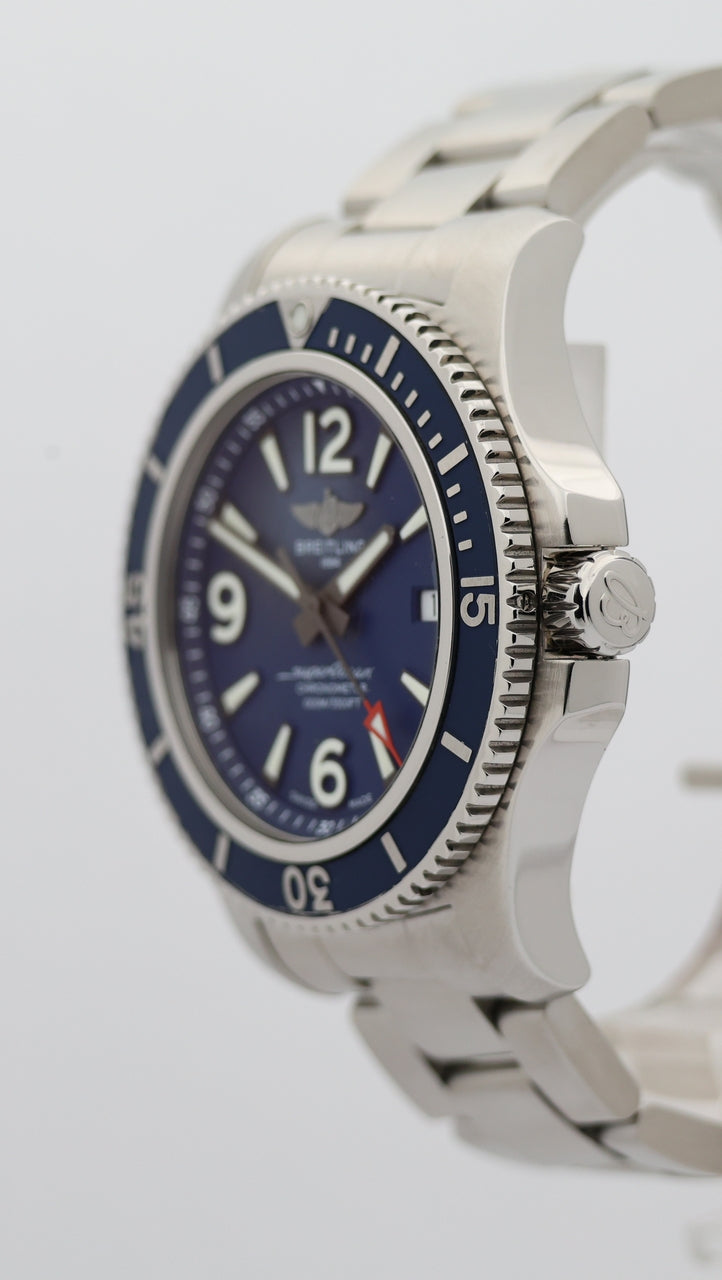 Breitling Superocean 44 Automatik Herrenuhr Blau A17367 - Detailansicht 7