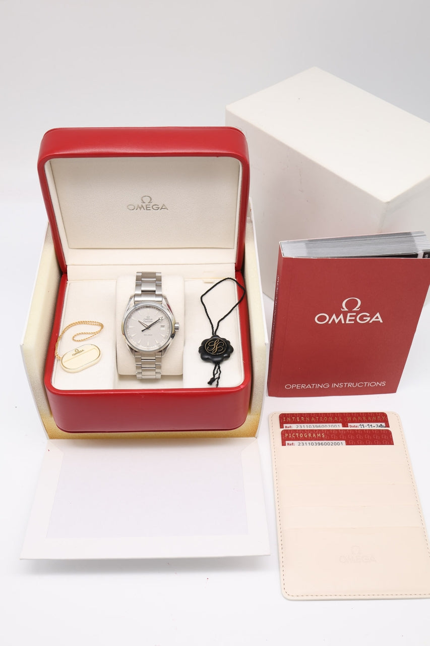 Omega Seamaster Aqua Terra 39mm Quarz 23110396002001 - Papiere und oder Lieferumfang
