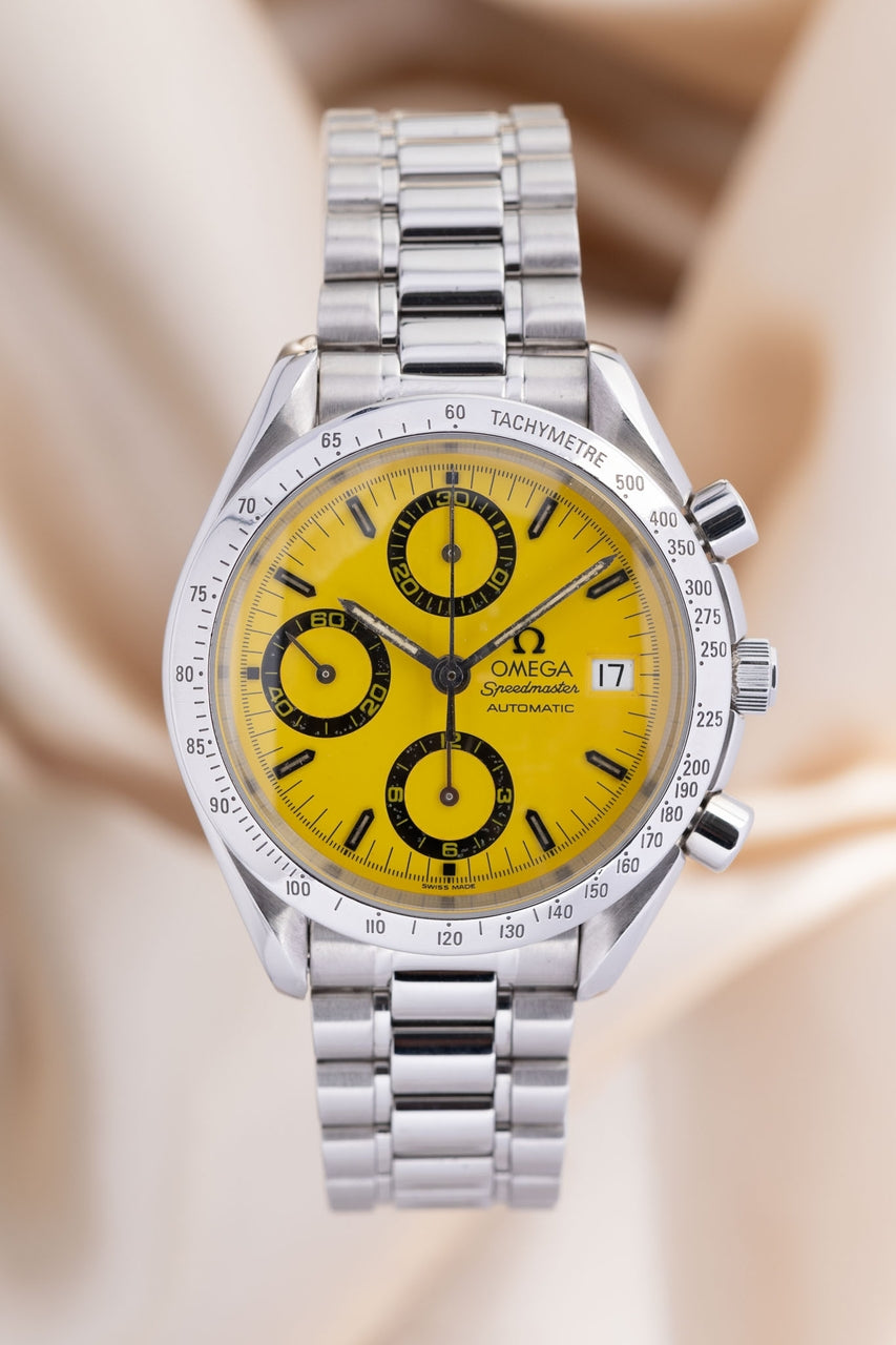 Omega Speedmaster Date "Michael Schumacher" Gelb Automatik 3511.1200 - Thumbnail