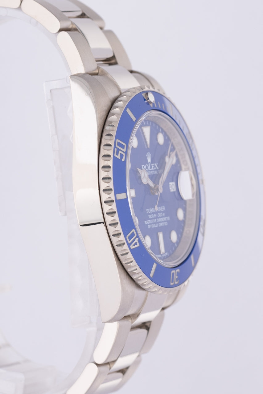 Rolex Submariner Date Automatik Weißgold Smurf 116619LB - Detailansicht 1