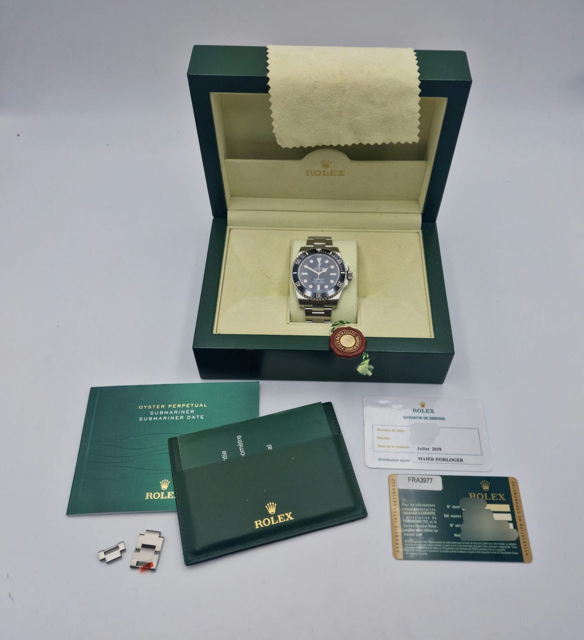Rolex Submariner No Date 40mm Automatik Herrenuhr 114060 Box + og. Papiere