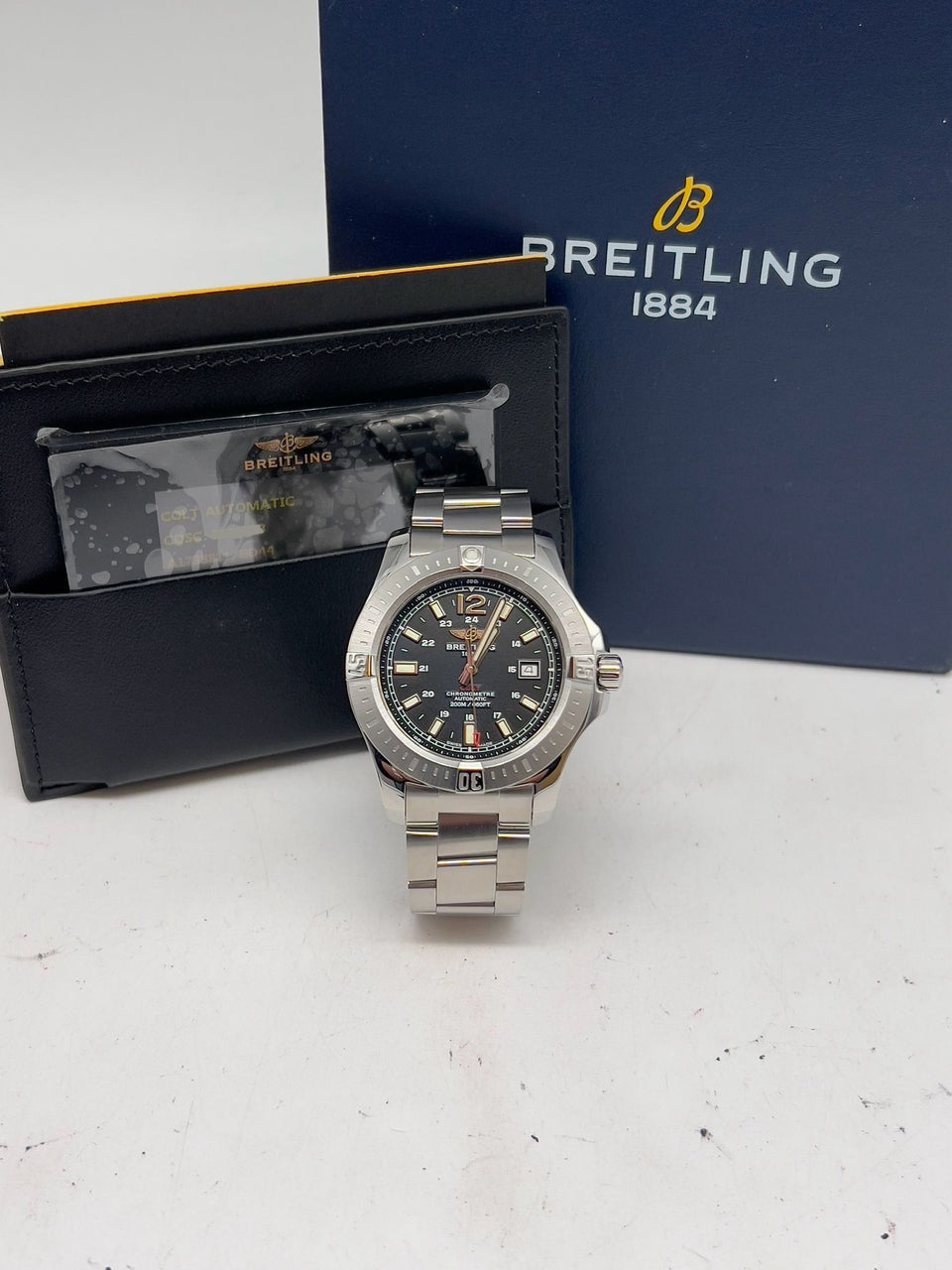 Breitling Colt 44 Automatik Herrenuhr Schwarz A17388 - Papers and documentation
