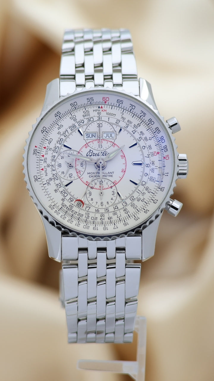 Breitling Montbrillant Datora Chronograph 43mm Automatik A21330 - Thumbnail
