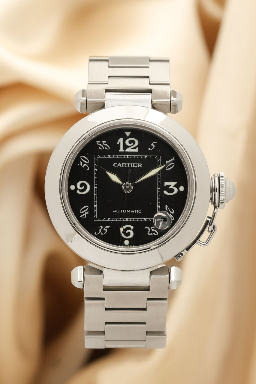 Cartier Pasha C Automatik 35mm Damenuhr W31043M7 - Thumbnail