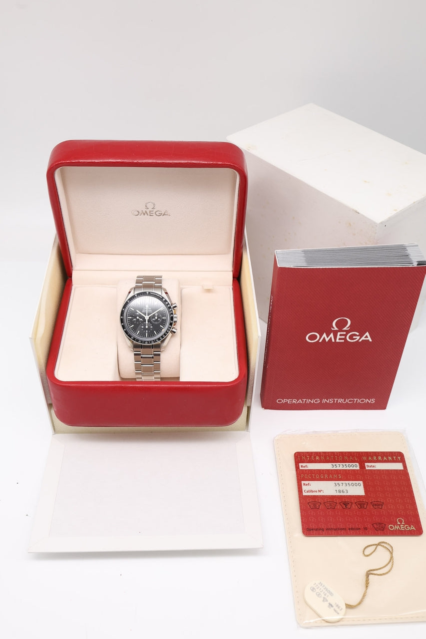 Omega Speedmaster Professional Moonwatch 42mm Handaufzug 35735000 - Papiere und oder Lieferumfang