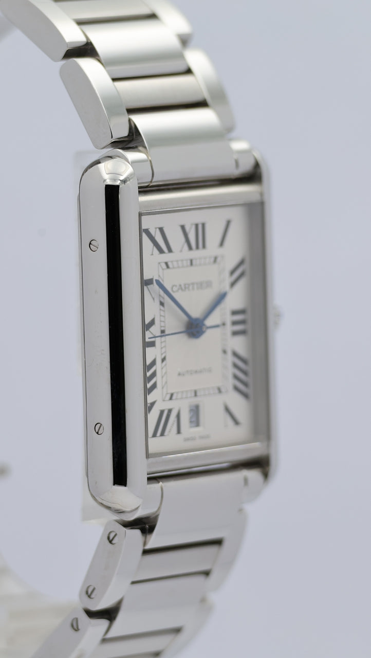 Cartier Tank Must XL Automatik Herrenuhr WSTA0053 Box + og. Papiere